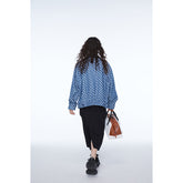 Unisex Jacket Retro Houndstooth Jacket Baggy Coat